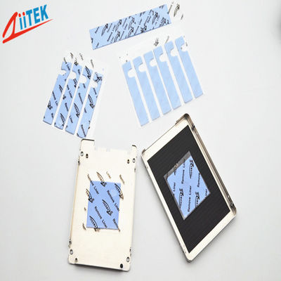 นุ่มเป็นพิเศษตามธรรมชาติไม่มีรสนิยมที่ดี 2.0 W/mK blue Thermal Gap Filler TIF100-20-05U แผ่นยางซิลิโคน -40 ถึง 160 ℃