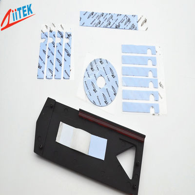 นุ่มเป็นพิเศษตามธรรมชาติไม่มีรสนิยมที่ดี 2.0 W/mK blue Thermal Gap Filler TIF100-20-05U แผ่นยางซิลิโคน -40 ถึง 160 ℃