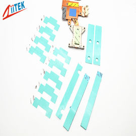 Light Green 3.0W/M-K naturally tacky silicone Thermally Gap Filler for LED floot light