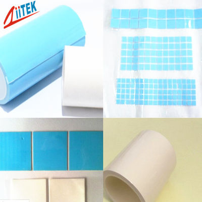 เทปกาวเทอร์มิเนตความร้อนต่ำสีน้ำเงินเทปกาวร้อนสำหรับ Bonding Heat Dissipation Fins ขนาด 10 "x 400 'ขนาด 0.8 W / mK