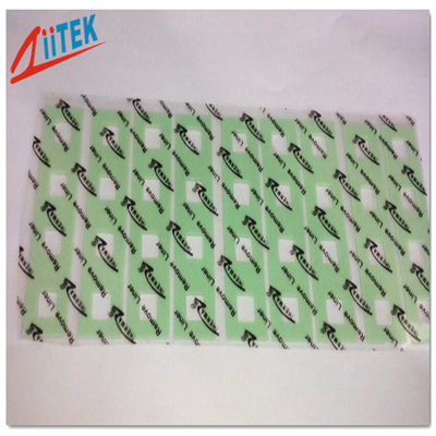 UltraSystem CPU ฮีทซิงค์พาวด์เครื่องระบายความร้อนด้วยความร้อน 1.5 W / mK ซิลิโคนแผ่นความร้อนสีเขียว 45 Shore 00 TIF100-07S