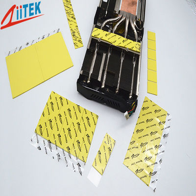 ความหนา 1.5 มม. Thermal Gap Filler แผ่นความร้อนอุณหภูมิสูงสำหรับบอร์ดแม่และแบตเตอรี่ลิเธียม