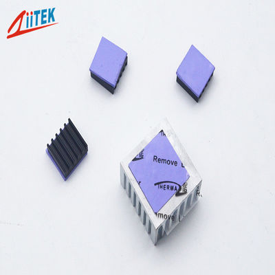 พื้นผิวความหนืดสูงประทับตราประทับตรา PCB / ซีพียู / ซิลิโคนนำ 2W สีม่วงนำแผ่นความร้อน -50 ถึง 200 ℃