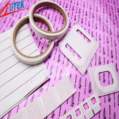 เทปกาวเทอร์โมชนิดทนความร้อนสูงสองด้านสำหรับตัวแปลงไฟฟ้า PCB Heat Spreader 1.6 W / mK